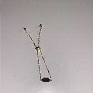 black kendra scott with gold chain